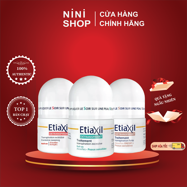 Lăn khử mùi EtiaXil Detranspirant Traitement Roll-On -ninishop