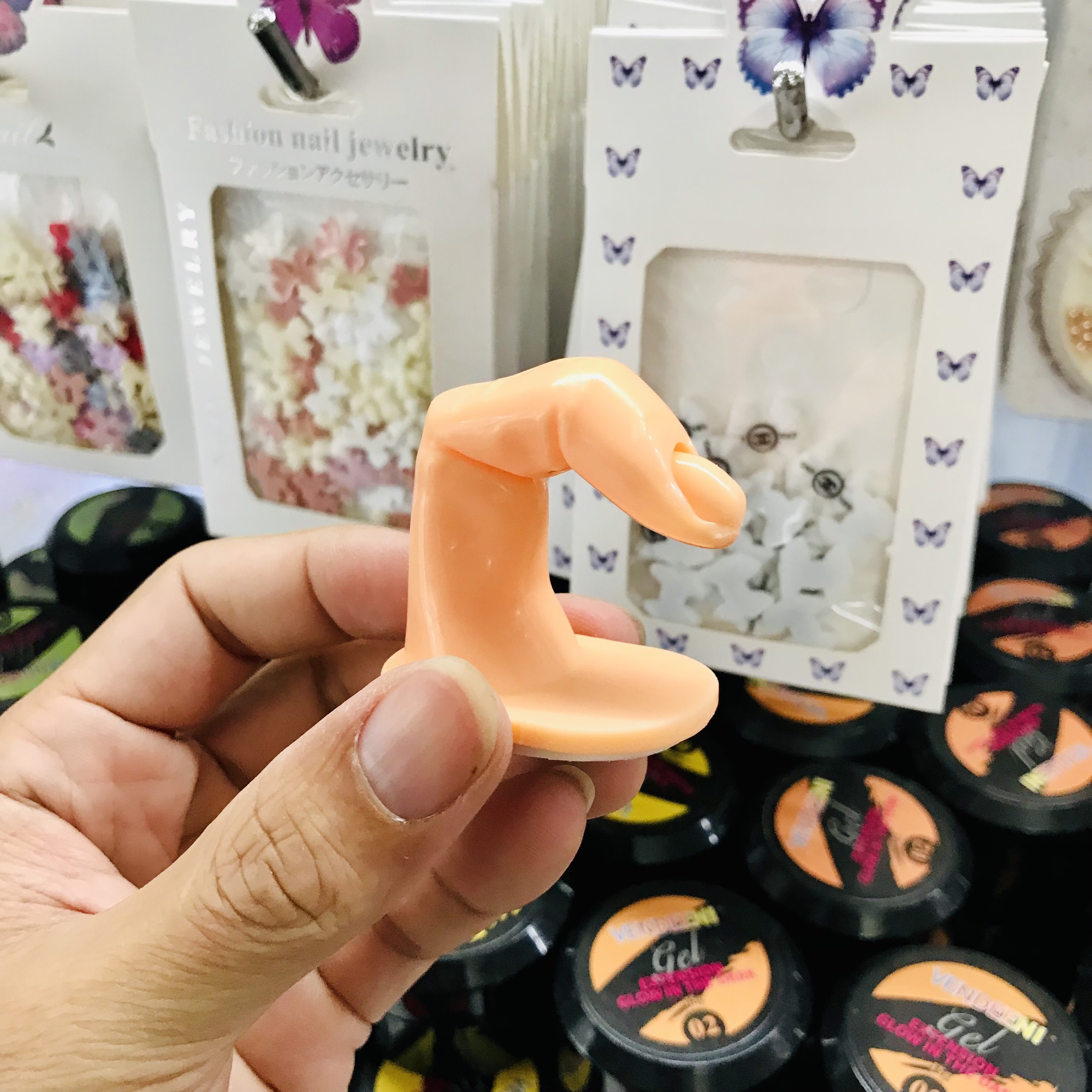 Ngón tay giả học nail, làm nail