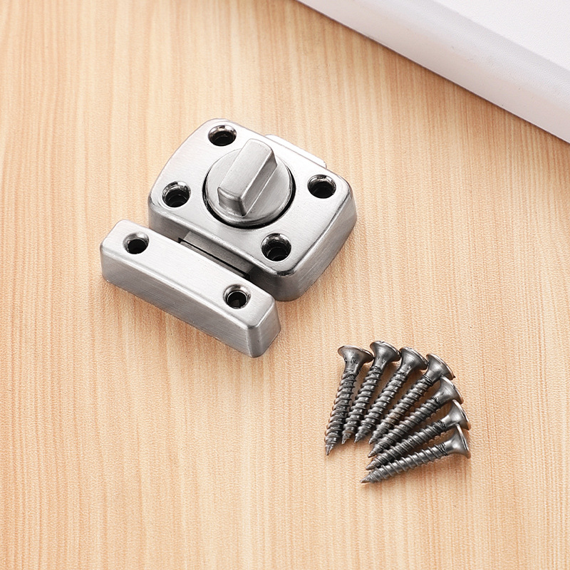 Anti-theft Door Lock Buckles Cast Metal Hook Door Latch Toilet Doors Right Angle Sliding Gate Lock Bolts