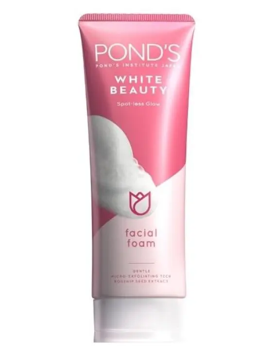 ponds white facial foam