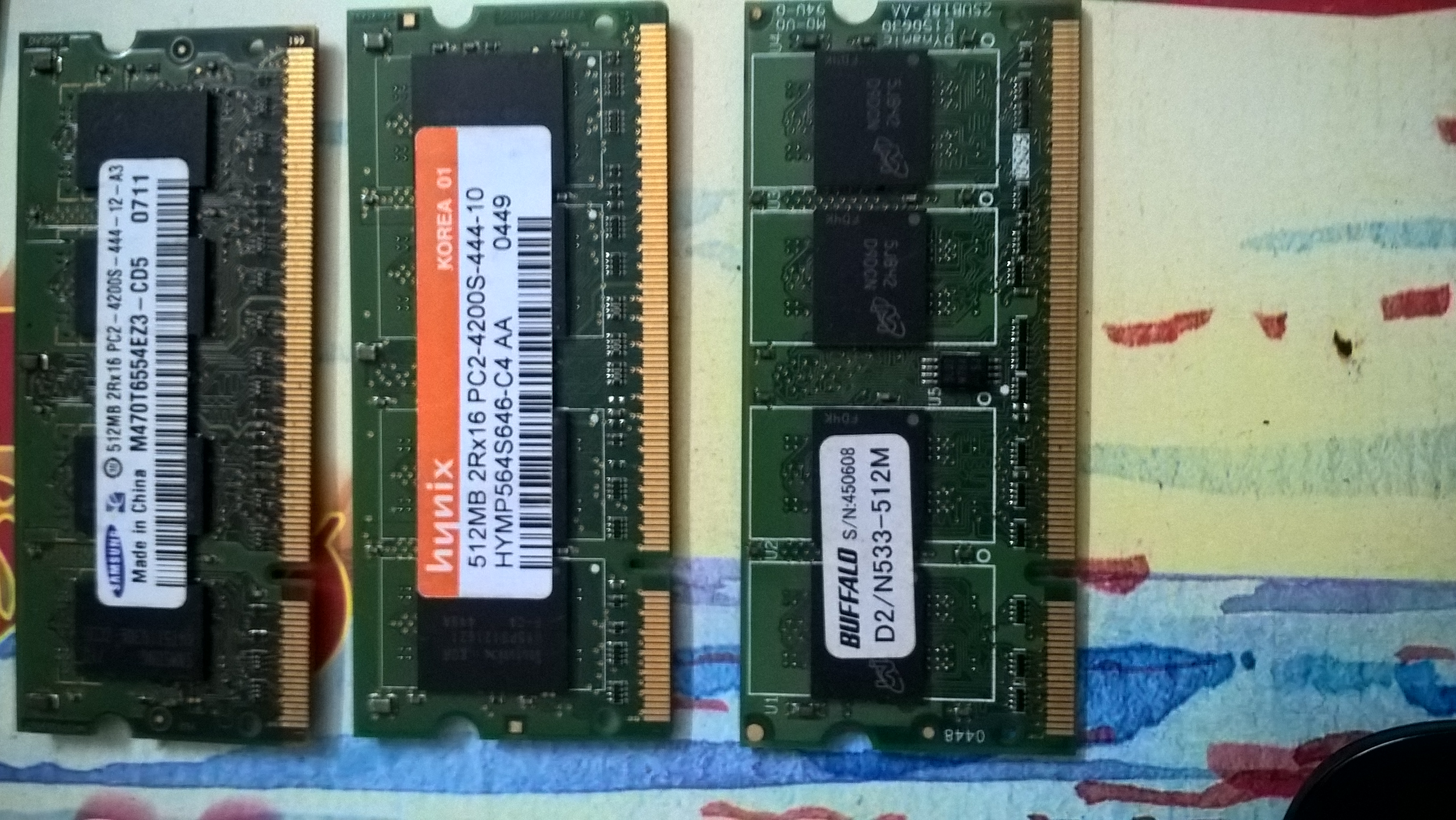 RAM laptop 512 MB