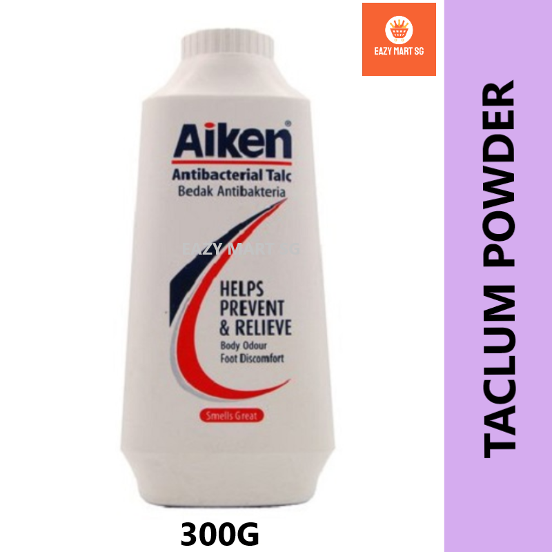 Bundle of Aiken Antibacterial Talcum Powder 300g Lazada