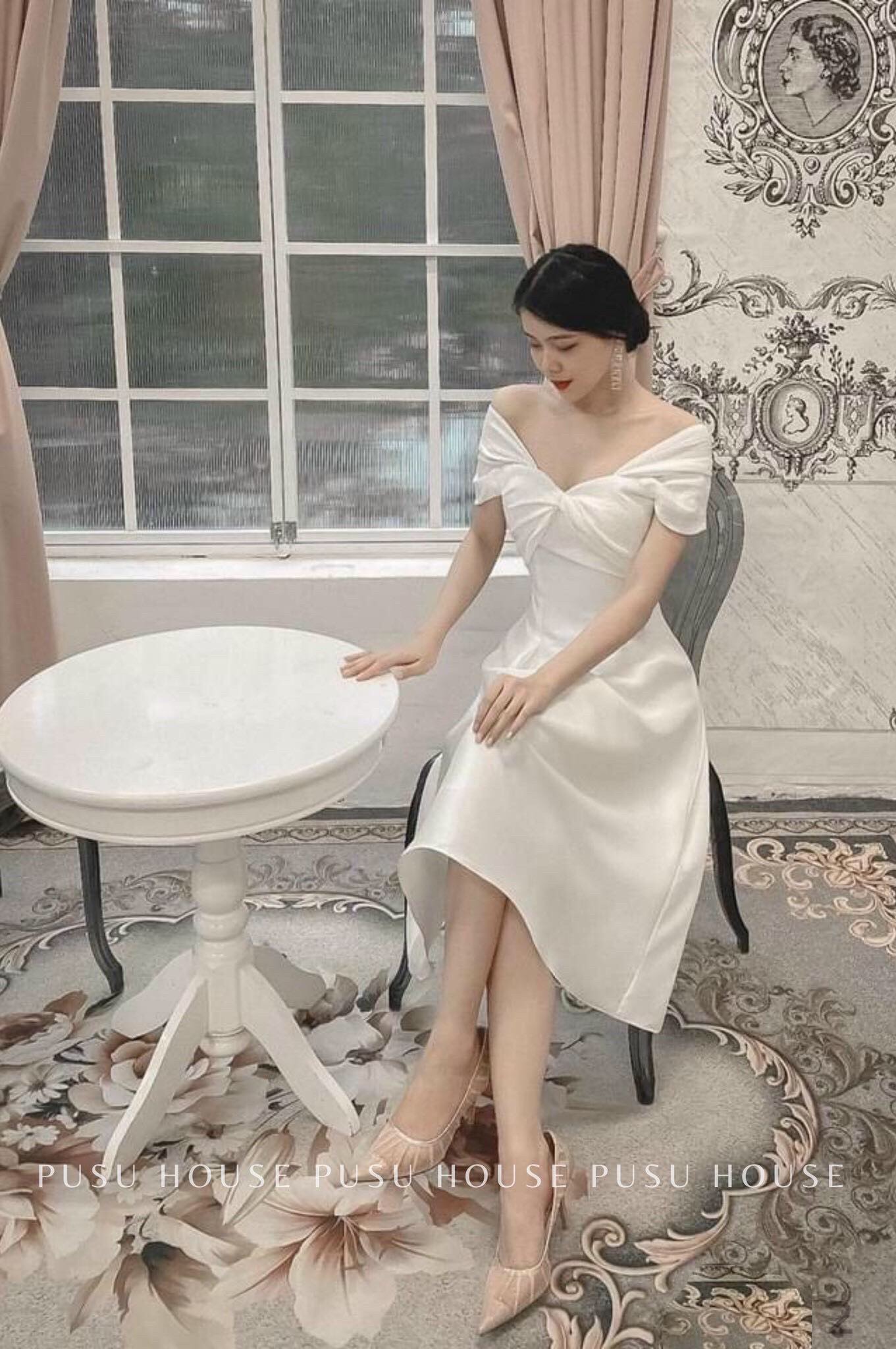 ĐẦM TIỂU THƯ TRỄ VAI CC-D30 -PUSU HOUSE