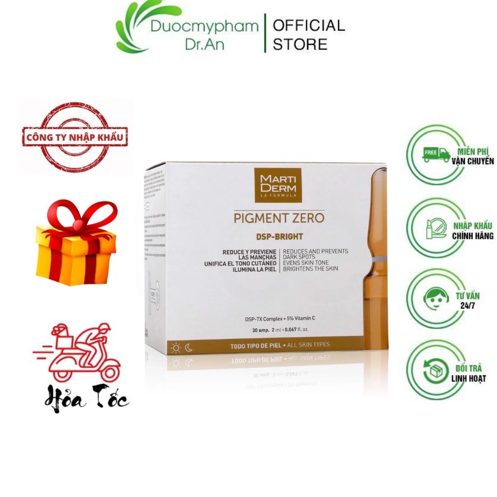 HÀNG NHẬP KHẨU - Ampoule Dưỡng Sáng Chuyên Sâu Đều Màu Da, Giảm Đốm Sắc Tố, Mờ Sắc Tố - MartiDerm Pigment Zero DSP Bright Ampoule 10 ống (20ml)/Hộp 30 ống (60ml) - DuocmyphamDrAn