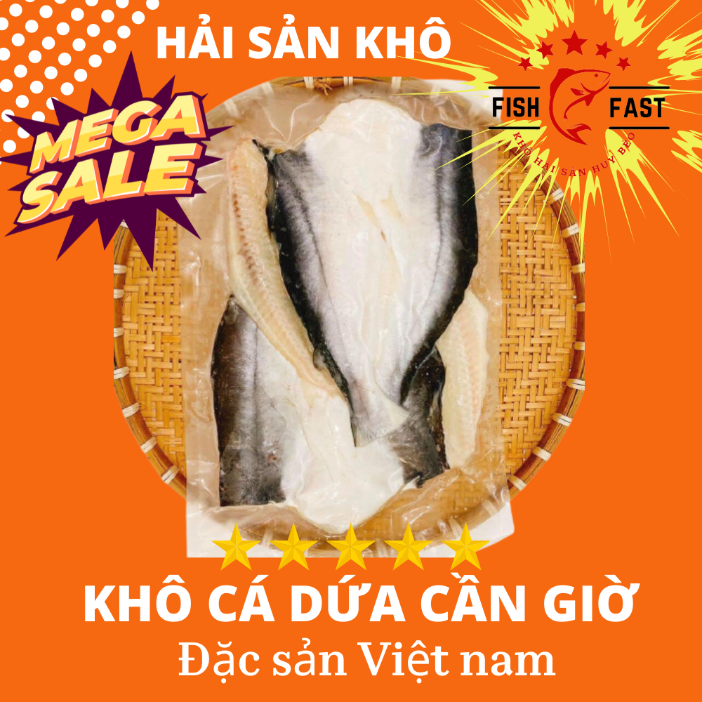 Khô cá dứa không xương cần giờ 1kg , khô cá dứa 3 nắng thơm ngon bổ dưỡng đặc sản món ngon Việt Thiên Tú Store