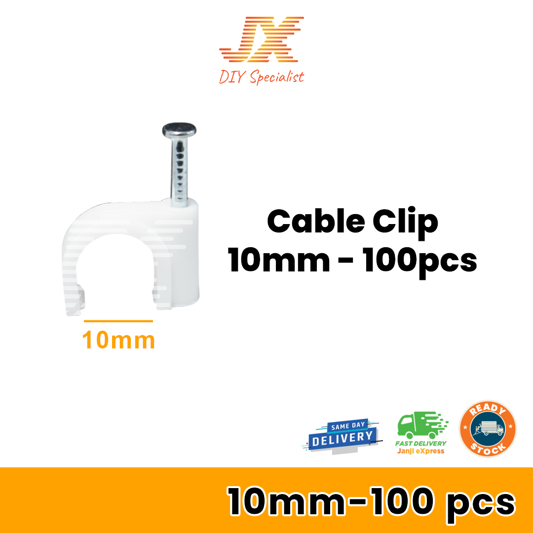 PVC Cable Clip 6mm 7mm 8mm 9mm 10mm 22mm Wall wire clip Lazada