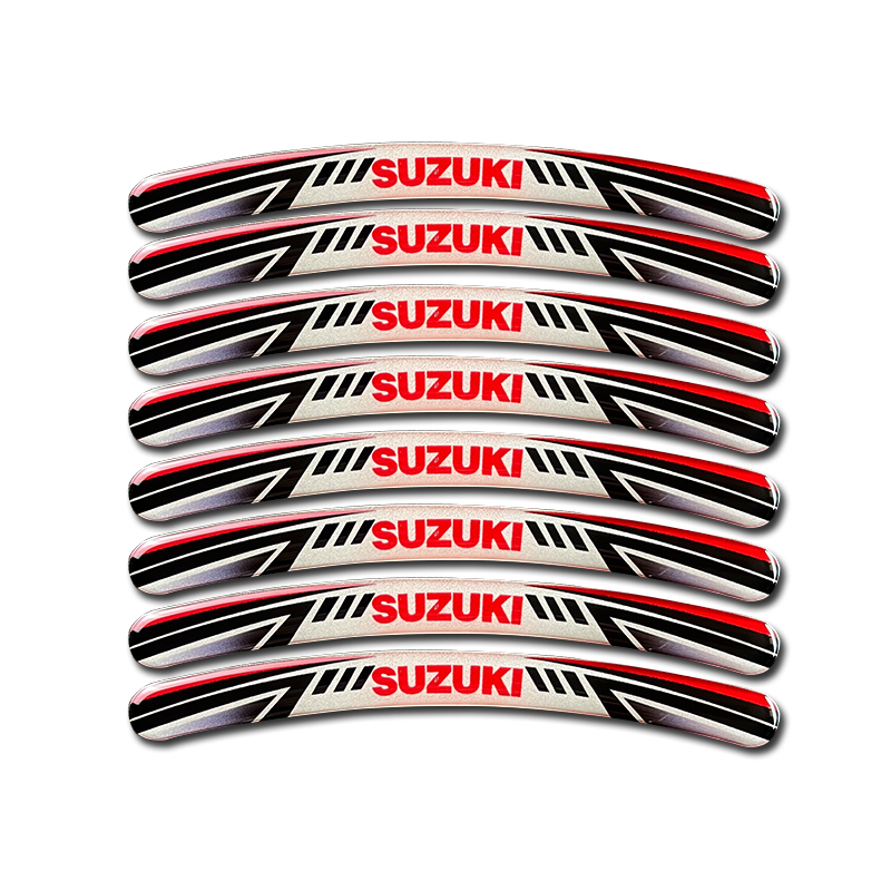3D Reflective Motorcycle Car Wheels Hub Sticker for Suzuki