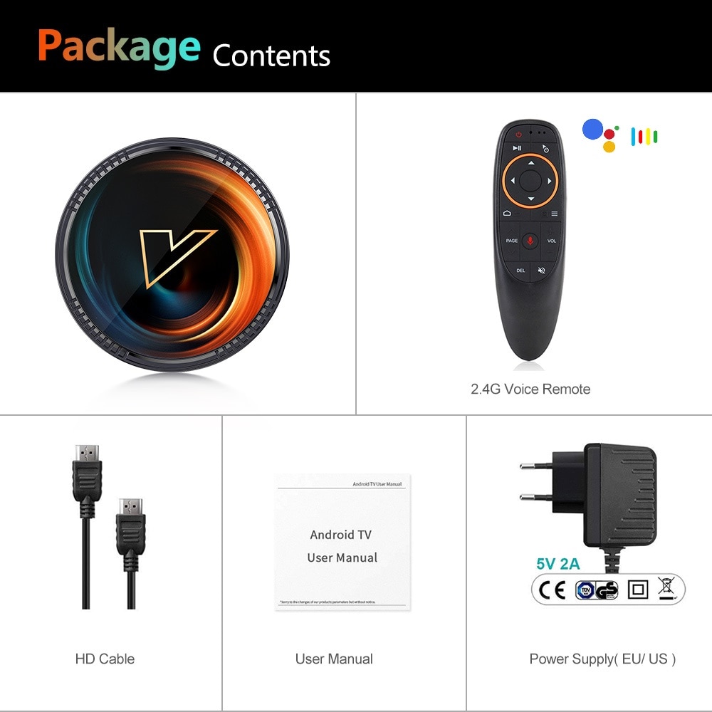 W2 ATV TV Box Android 11 Amlogic S905W2 Support 4K AV1 2.4&5G Wifi BT ...