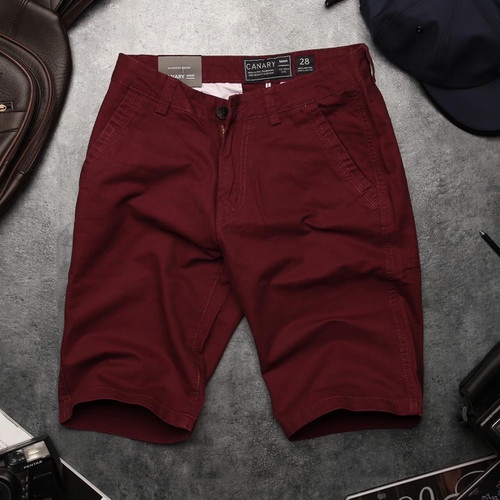 Quần short kaki nam trơn co giãn nhẹ nhiều màu co giãn nhẹ