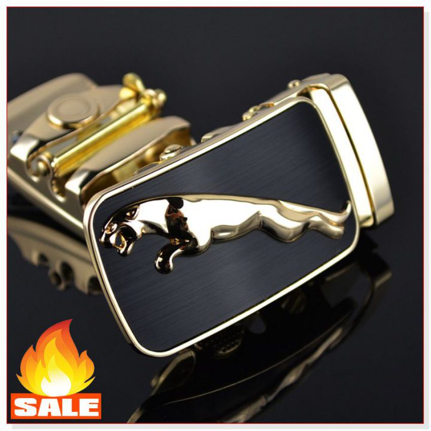Men's Belt, Belt with Leopard Print, Soft and Durable Pu Leather Strap, 125cm