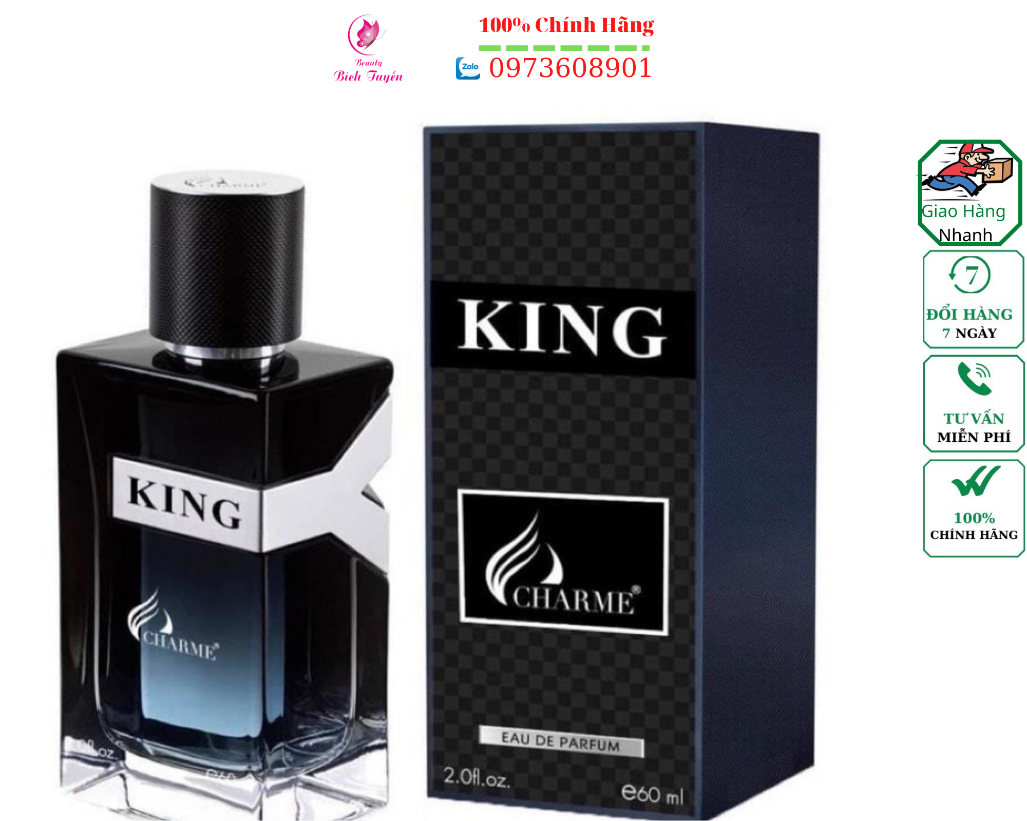 NƯỚC HOA NAM CHARME_KING 60ML