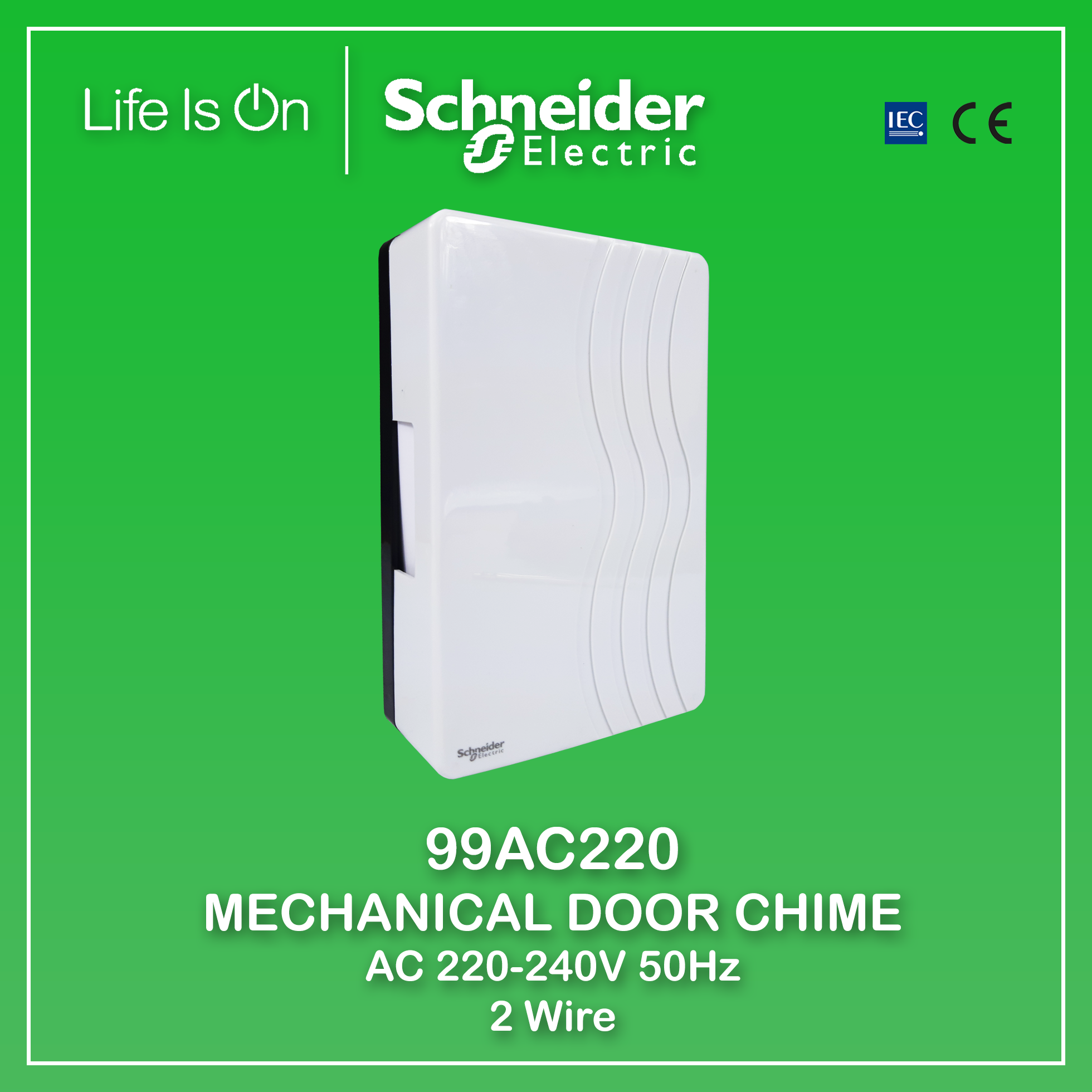 Schneider Electric Mechanical Door Chime AC 220V240V 99AC220 Lazada PH