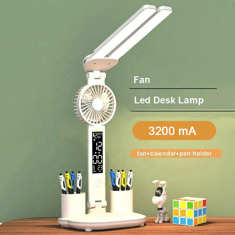 Desk lamp study special college dormitory eye protection plug-in bedside lamp desk reading multifunctional pen holder lamp