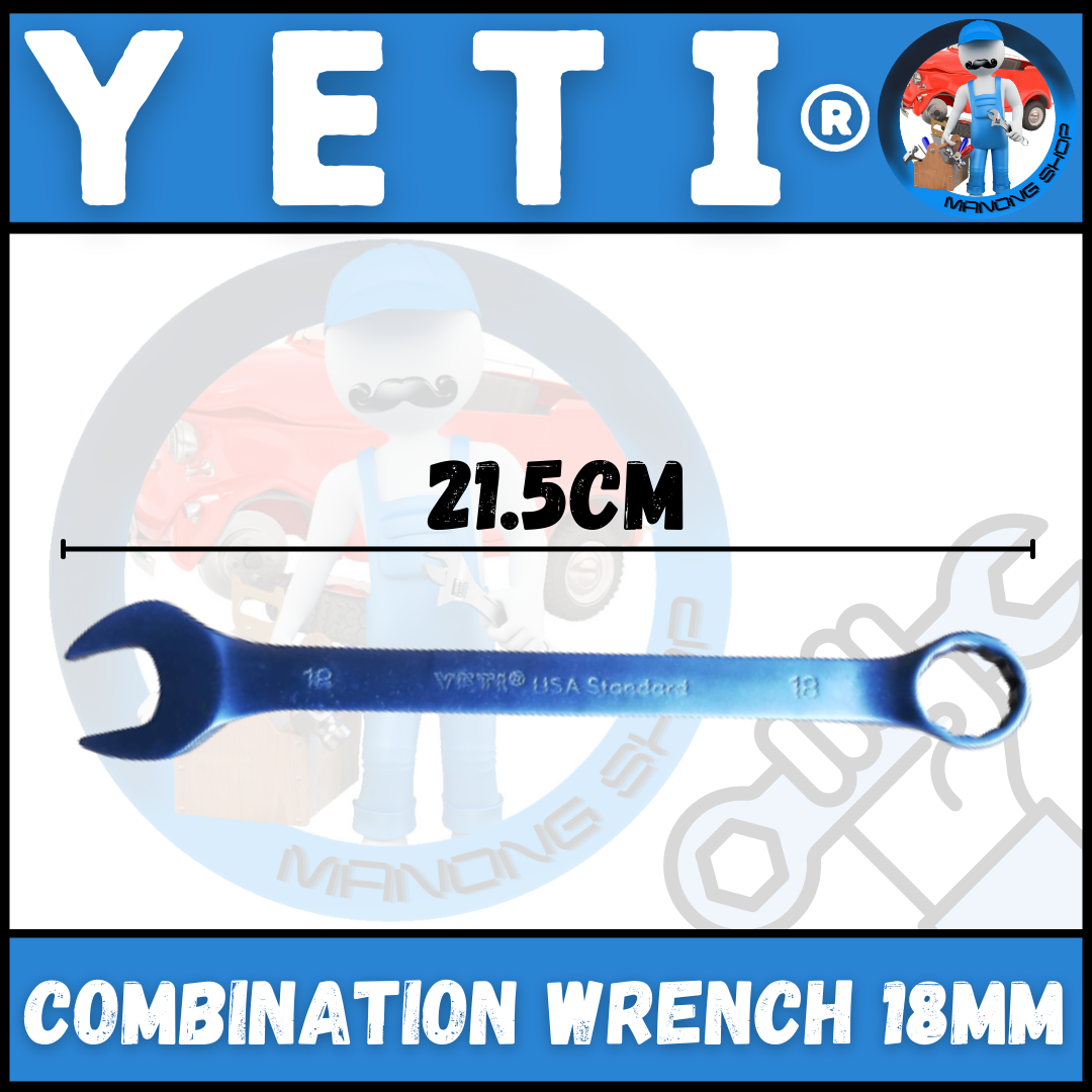 Manong Shop Combination Wrench 18Mm Open Wrench Close Wrench Solo