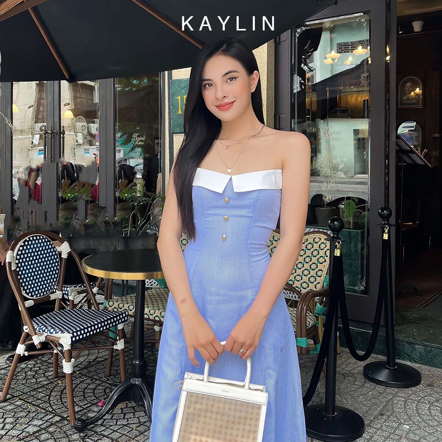 Đầm Midi cúp ngực chất Kate phom A phong cách KAYLIN - N2110