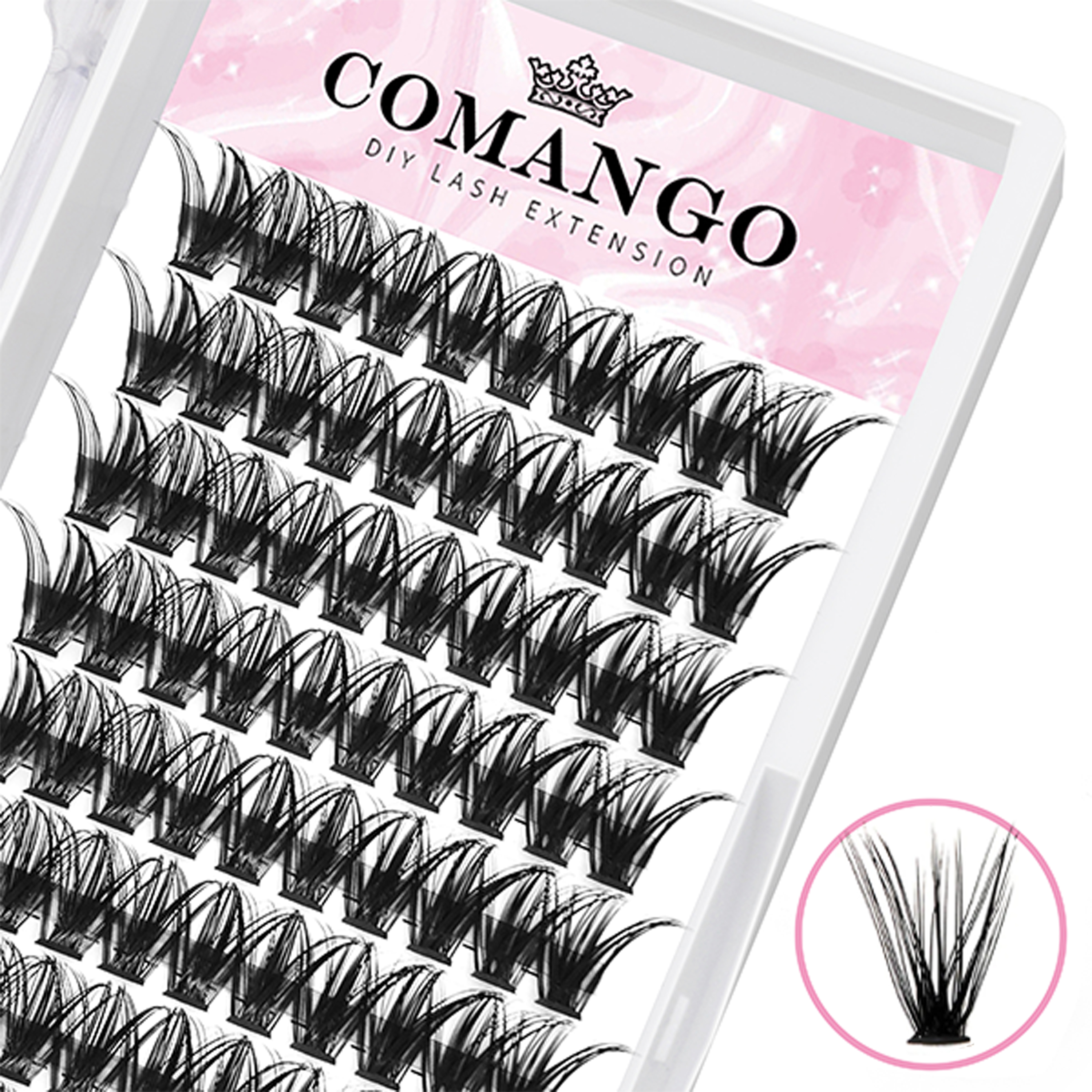 CoMango%20Lash%20Clusters%20D%20Curl%208/10/12/14/16/18MM%20DIY%20Eyelash%20Extensions%20Individual%20Lashes%20Cluster%20DIY%20at%20Home%20-%20Image%207