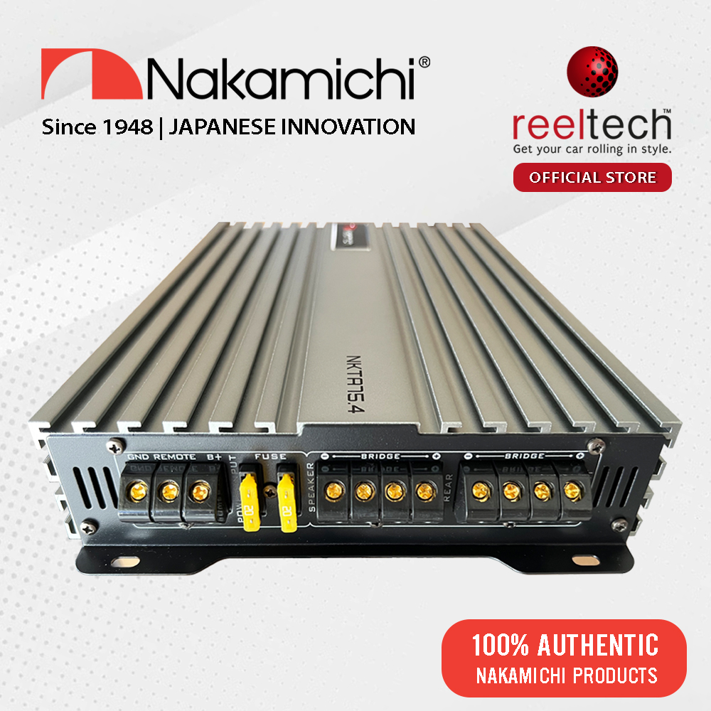 Nakamichi NKTA75.4 1800 Watts 4 Channel High Power Car Amplifier