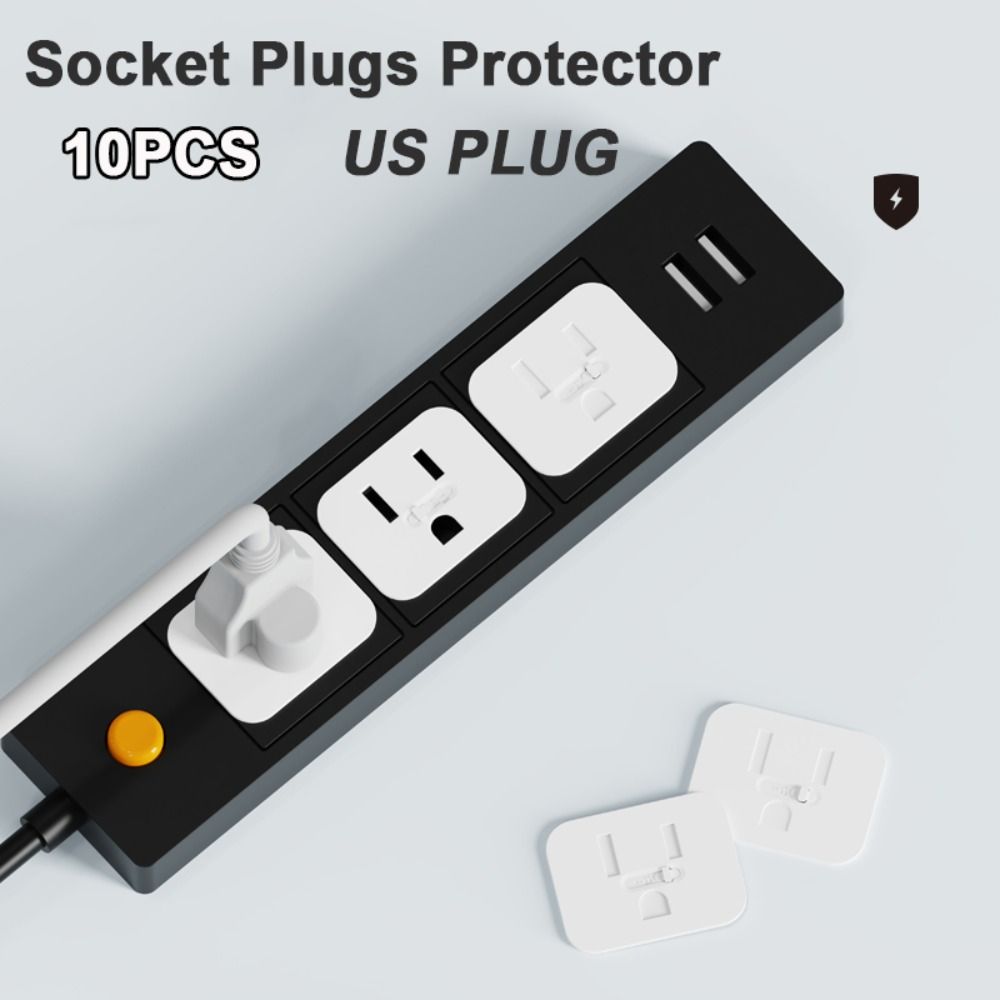 10Pcs New US Standard Socket Plugs Protector Safety Lock Plug Guard ...