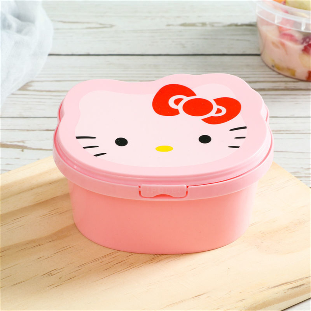 Kawaii Sanrio Hello Kitty Bento Box Cinnamoroll My Melody Studnet Large  Capacity Drainable Stainless Steel Instant Noodle Bowl - AliExpress