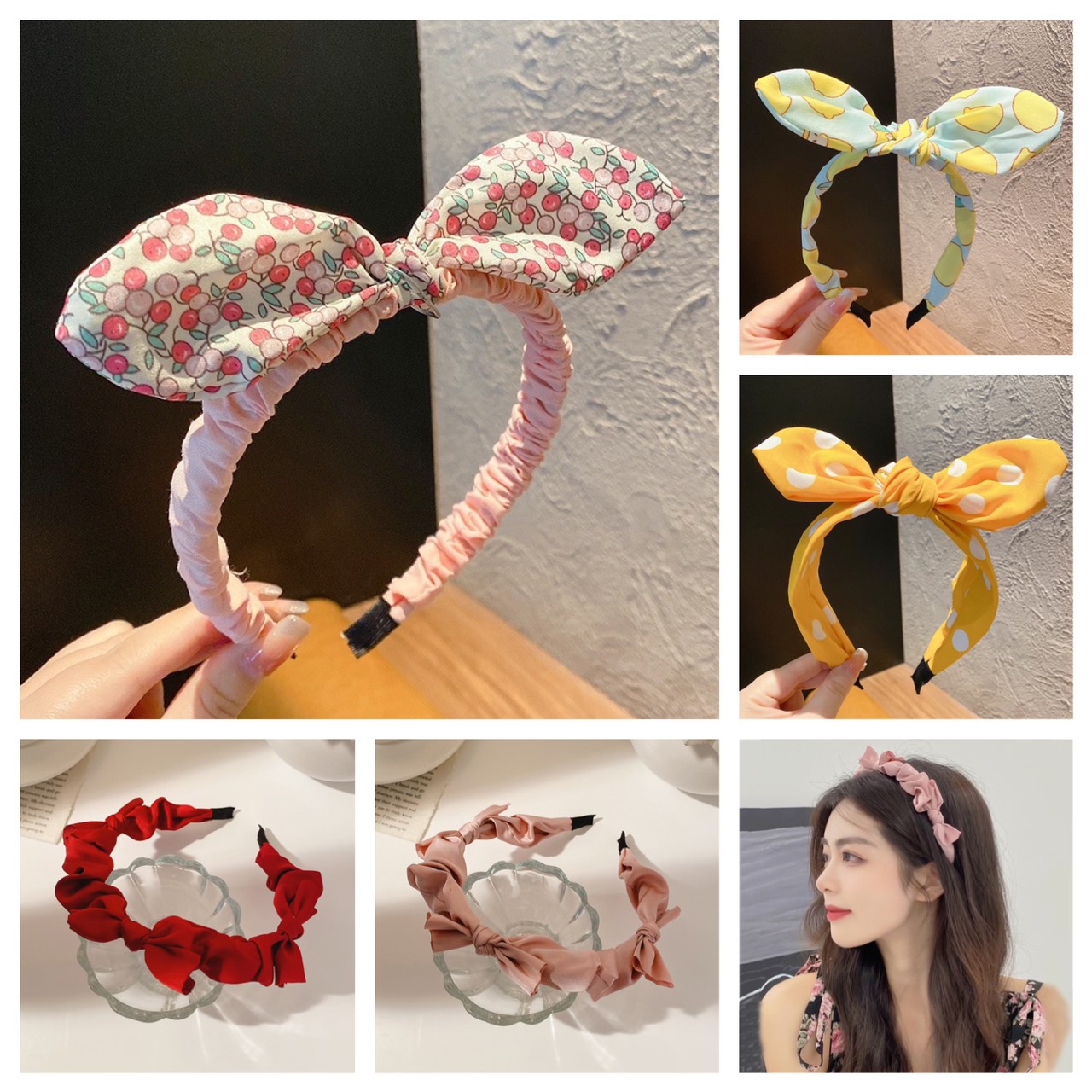 Bờm cài tóc cho bé gái, băng đô cài tóc cho bé, cài tóc nữ