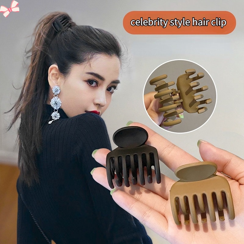 Kẹp Tóc Càng Cua Mini Màu Trơn Thanh Lịch Cho Nữ