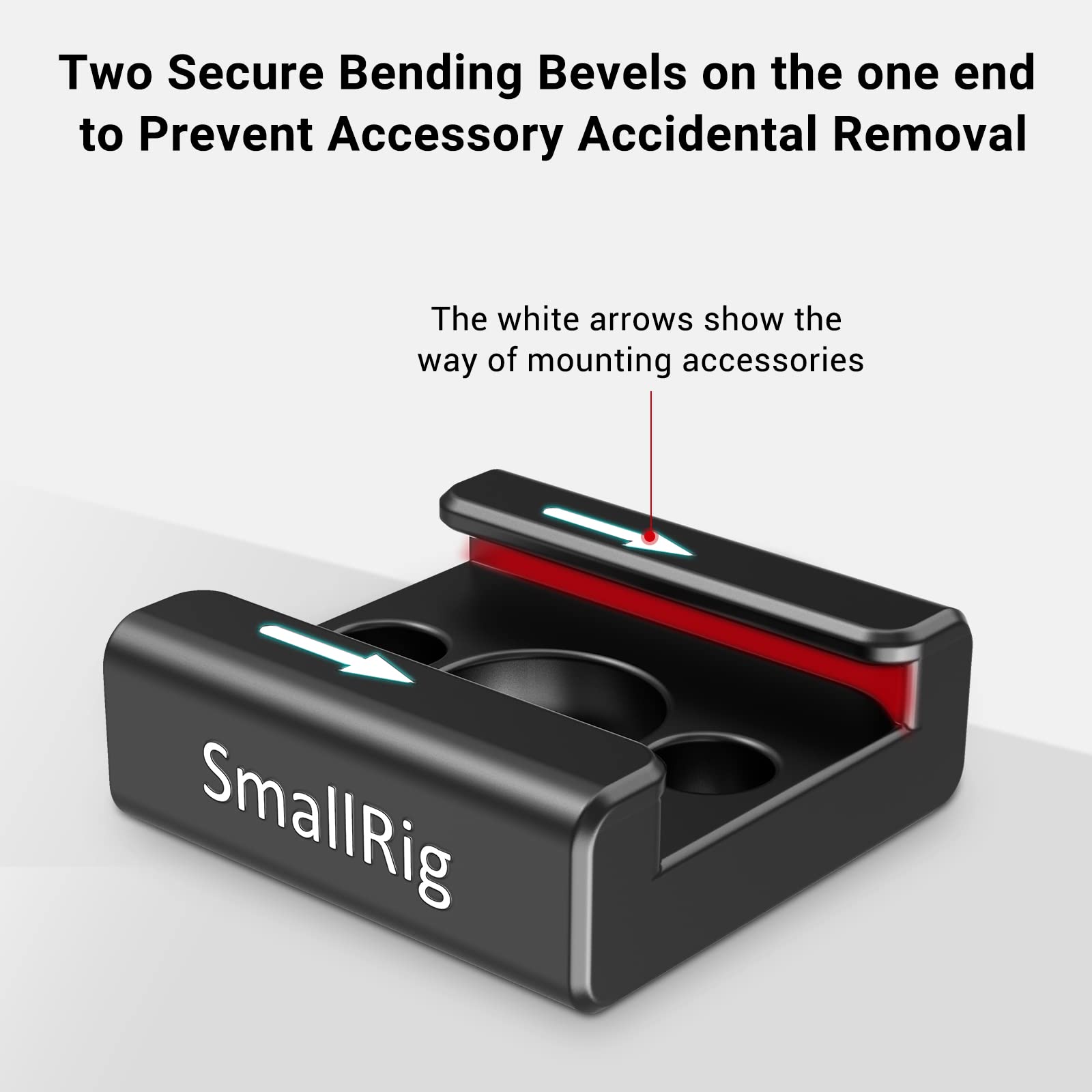 SmallRig Cold Shoe Mount Adapter (2pcs Pack) with 1/4"-20 Thread for Camera Cage Flash LED Moniter 2060