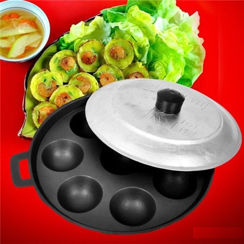chảo đổ bánh khọt 12 lỗ