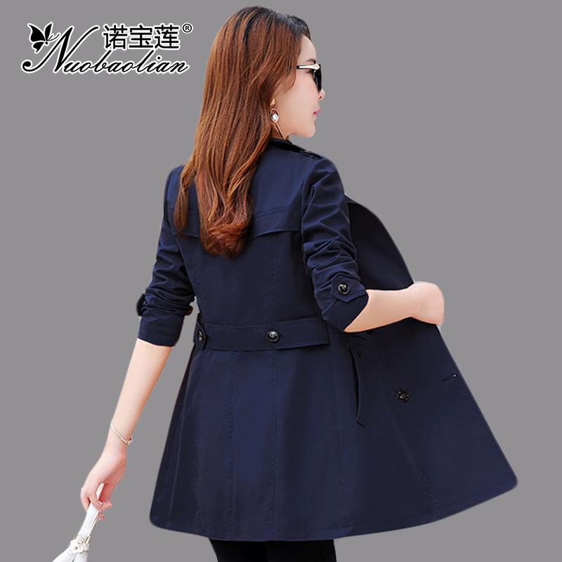 Trench Coat Female Mid Length Spring Clothing New Style Short Slim Fit Waist Hugging Popular Short Height Coat Female Spring And Autumn Overcoat Lazada Singapore