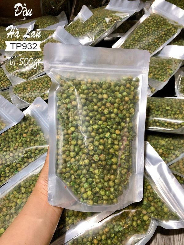 [HCM]1kg đậu hà lan cháy tỏi ớt ( túi zip ) sang trọng hợp vệ sinh đồ ăn vặt tuyệt vời SUSUTOSHOP