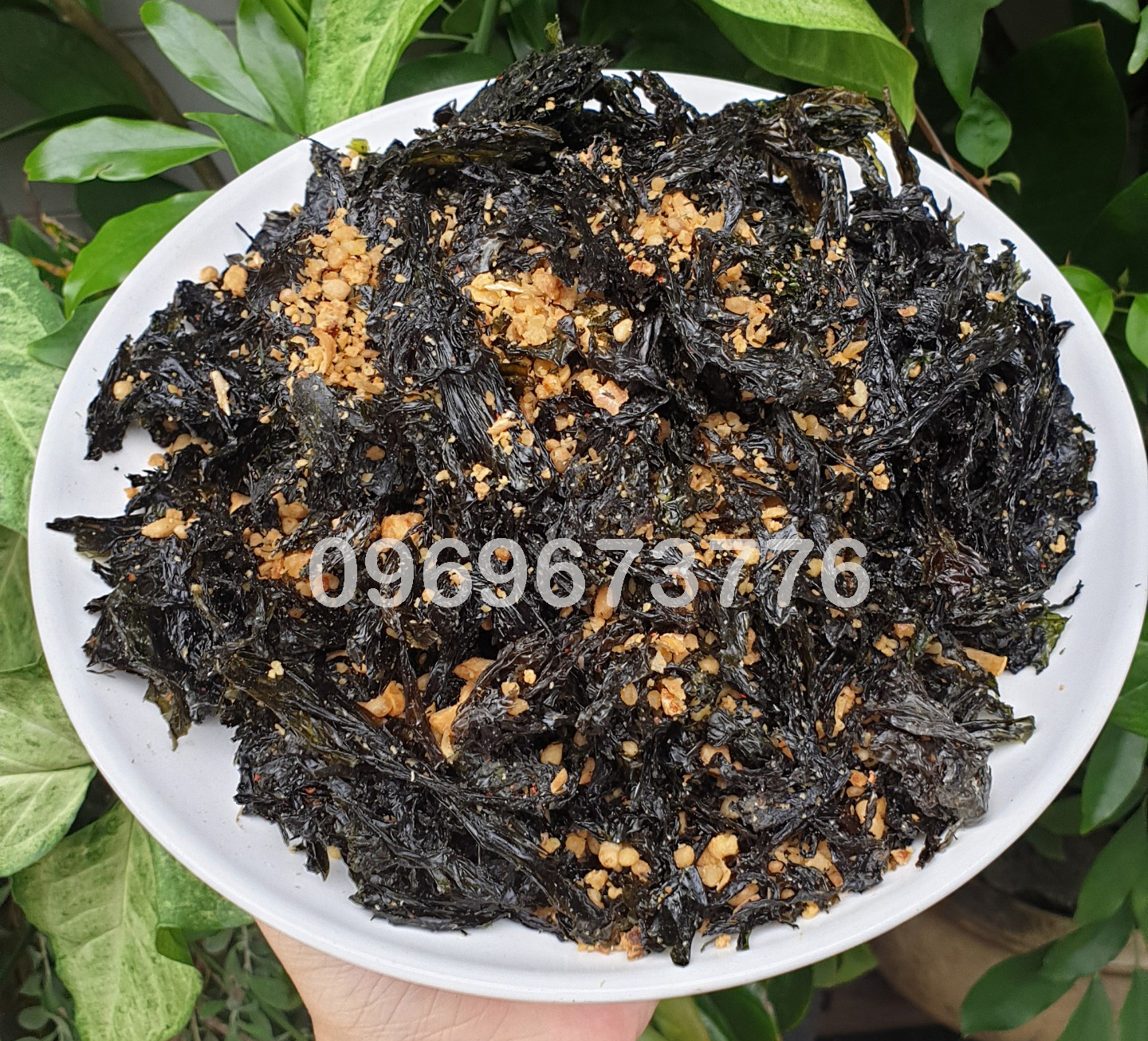 Rong biển cháy tỏi thơm ngon 1kg/ 500g/ 250g - snack ăn vặt - đồ ăn vặt