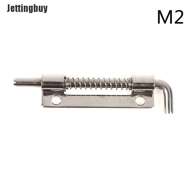 304 Stainless Steel Loaded Hinge Security Spring Bolt Barrel Latch Hardware