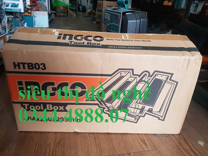 Hộp đựng đồ nghề (400x200x195mm) Ingco HTB03