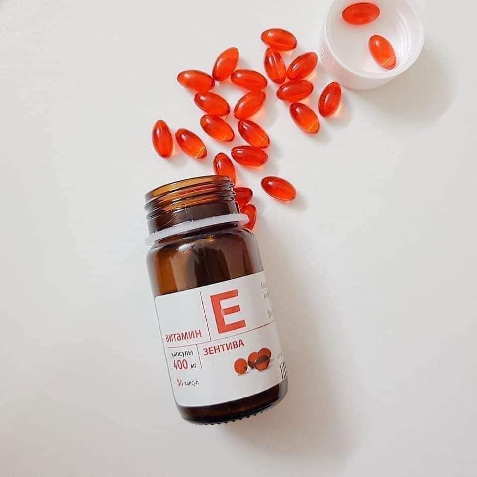 Vitamin E Đỏ Mirrolla nga 400mg hộp 30 viên