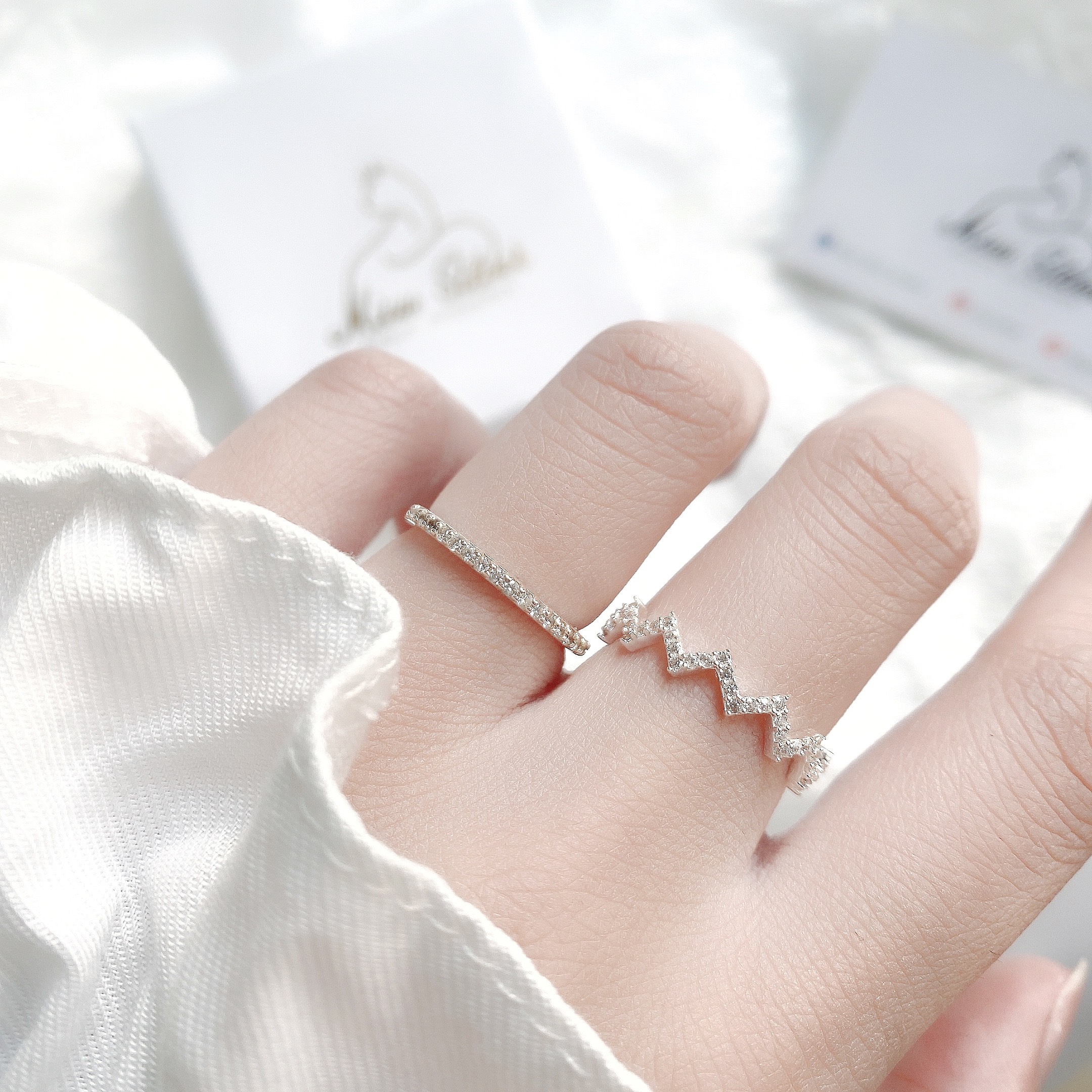 Nhẫn bạc nữ Miuu Silver, nhẫn nữ bạc 925 Galix đính đá