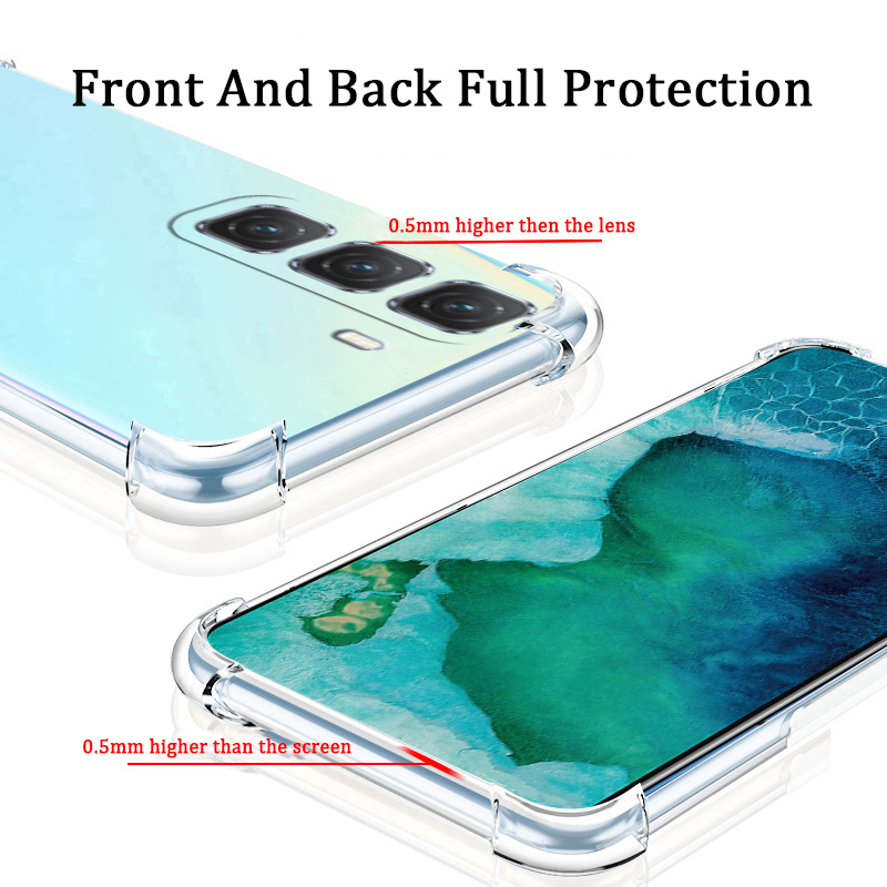 Phone case infinix Hot 50 Pro 50i Soft Transparent Full Protection shockproof Armor Back Cover infinix Hot 50i 50Pro. 