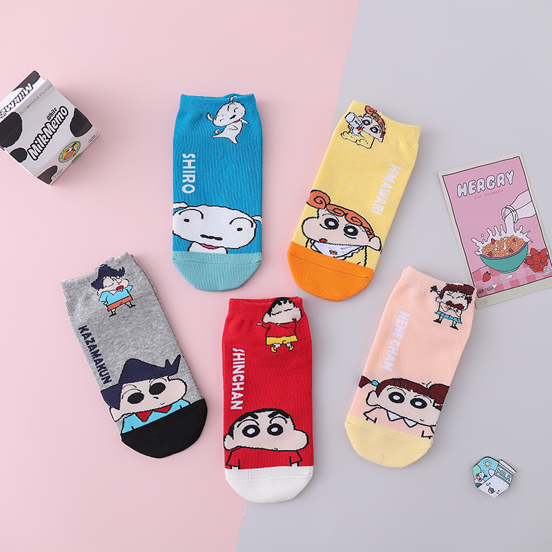 Made in Korea Shin-chan Ladies Womens Socks 5 pairs