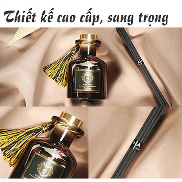 Tinh Dầu Thơm Phòng Que Gỗ Tự Khuếch Tán (CHAI ĐEN) 50mL