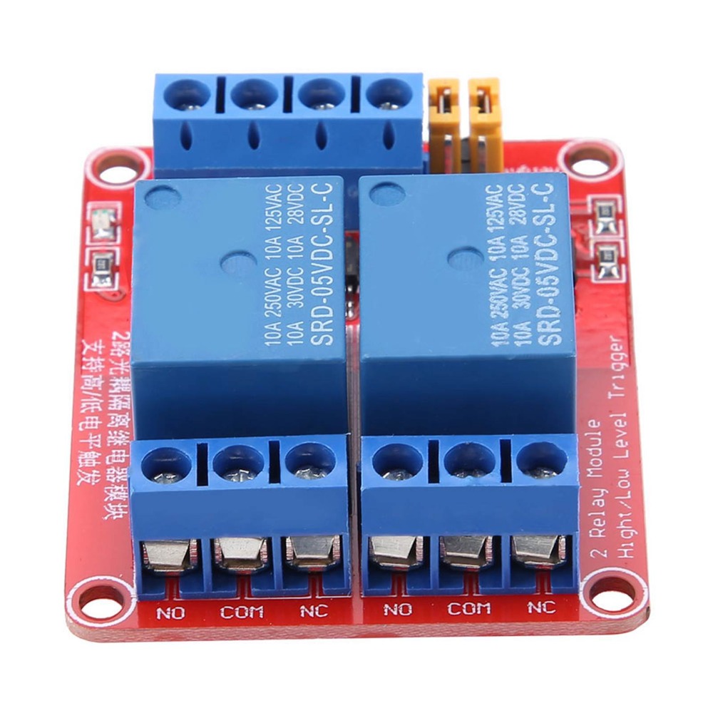 Durable 2 Channel 2 Channel Relay Module 5V/12V/24V High and Low Level ...