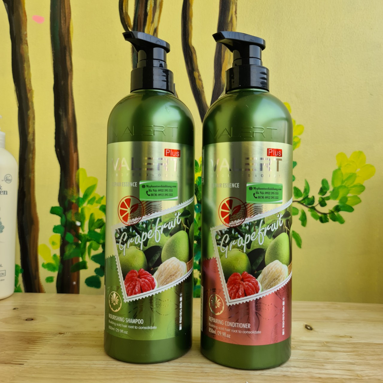 Cặp Dầu Gội Xả Bưởi Grape Fruit cao cấp 850ml x 2