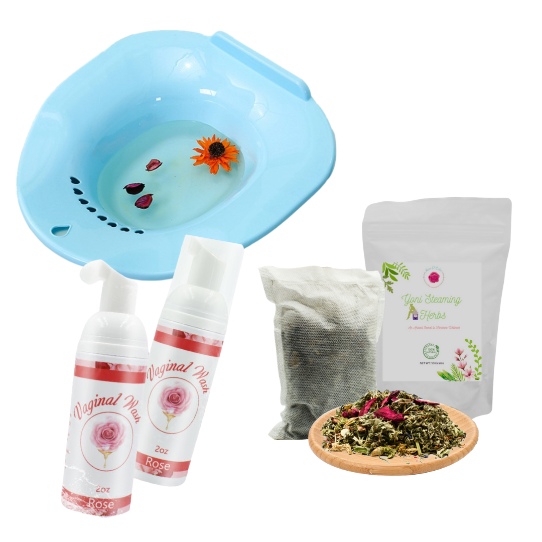 COMBO Sitz Bath + Steaming Herbs + Feminine Wash Sitz Bath For