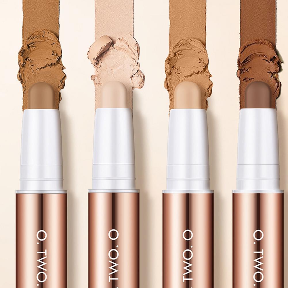 Double Head Highlighter Contour Stick 2 In 1 Professional Makeup Base Foundation Cream Shadow Concealer Pen Face Bronzer. 