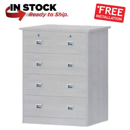 Furniture Amart Chest of drawers 5 in white wash limewash