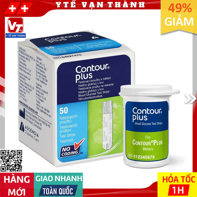 ✅ que thử đường huyết contour plus | -vt0058 - y tế vạn thành