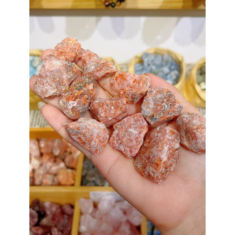 Đá Năng Lượng Sunstone chưa qua chế tác, Đá Thô, Đá Mặt Trời