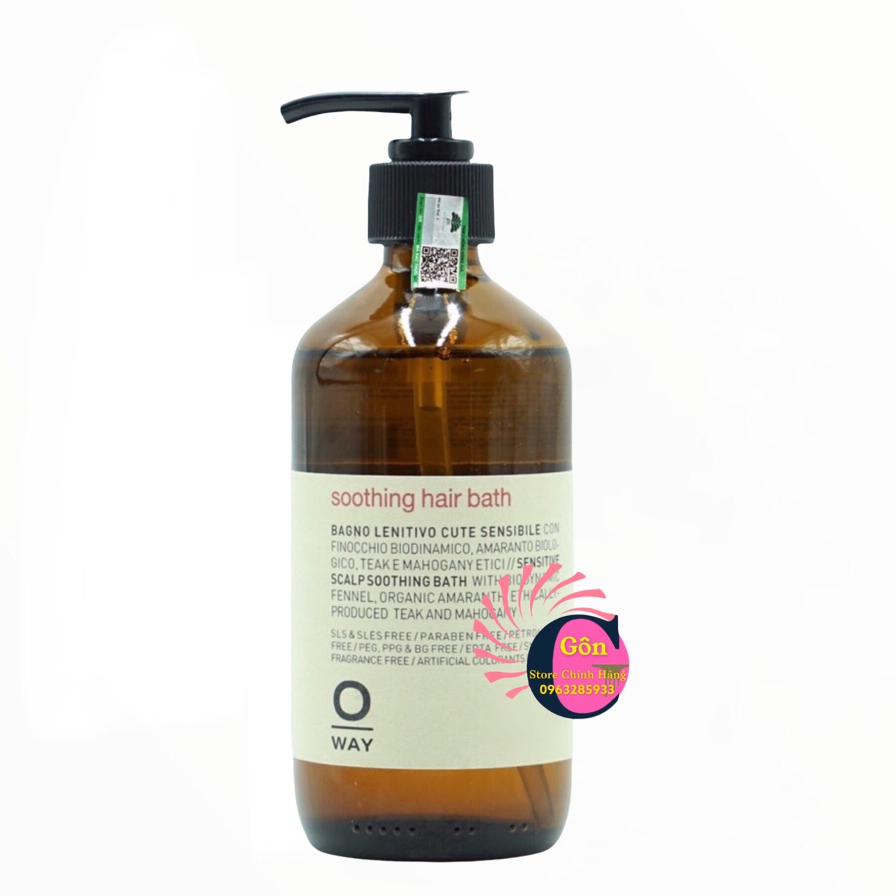 Dầu Gội Đầu Cho Da Đầu Nhạy Cảm Oway Soothing Hair Bath 240ml - Oway Chính Hãng