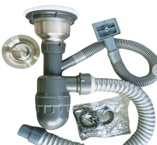 Sink Drain Set with Trash Filter 140 (1 Compartment, 2 Compartments)