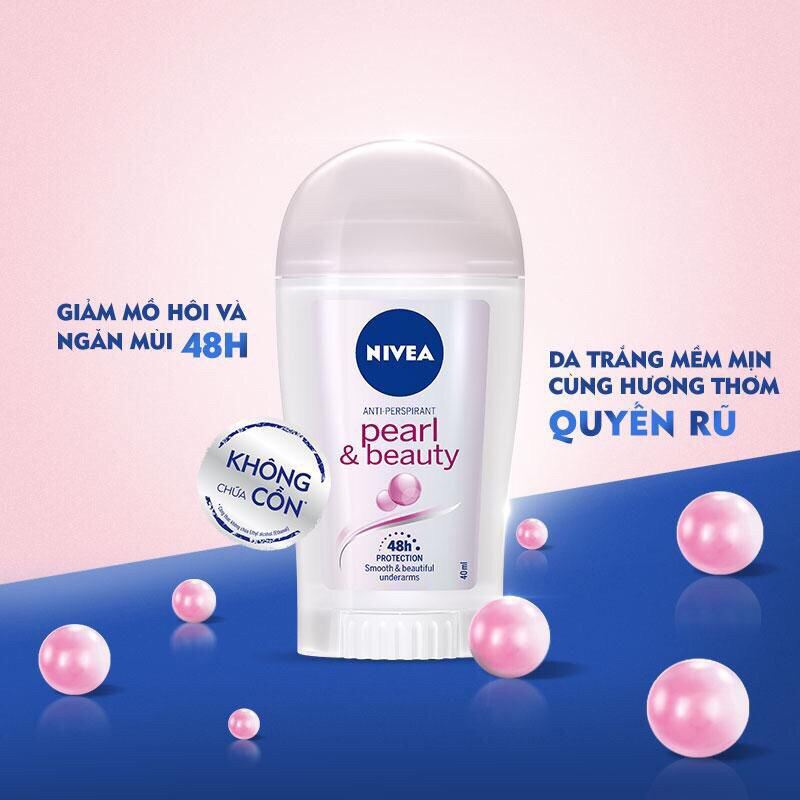 Lăn Sáp ngăn mùi Nivea Ngọc Trai 40ml