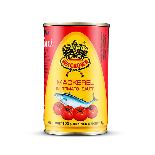 Lốc 10 hộp cá nục sốt cà SeaCrown 155gr