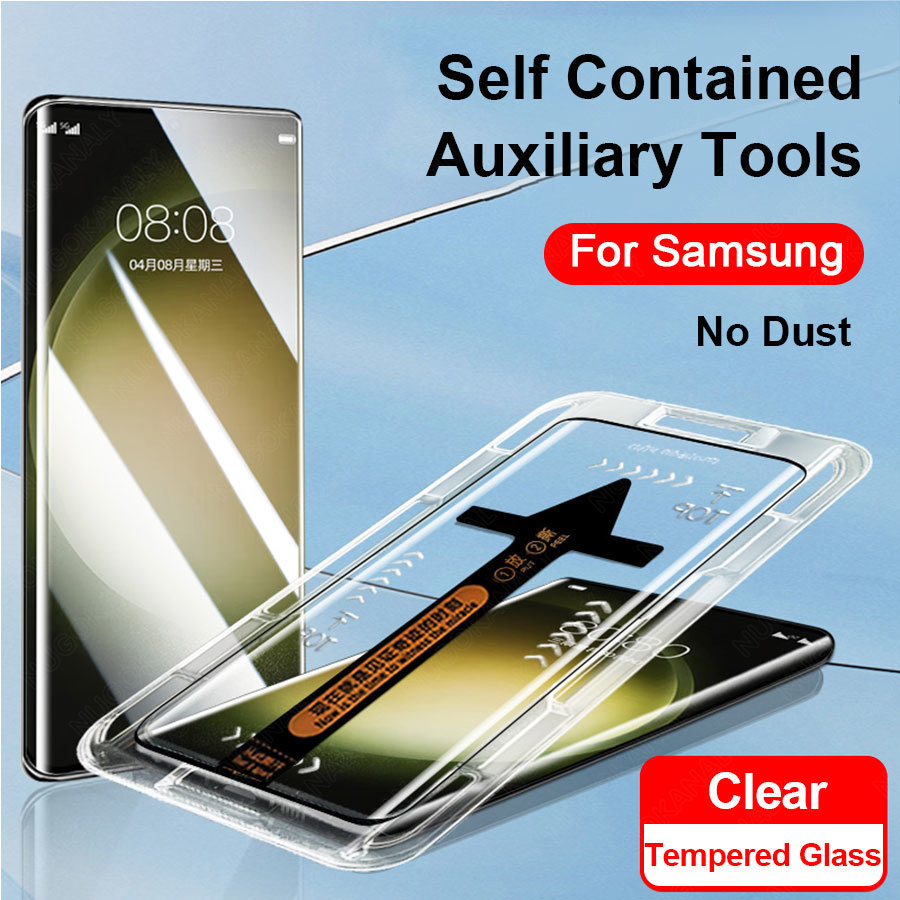 3d curved edge tempered glass for samsung galaxy s24 s23 ultra s22 plus s23ultra s23plus + full cover screen protector film