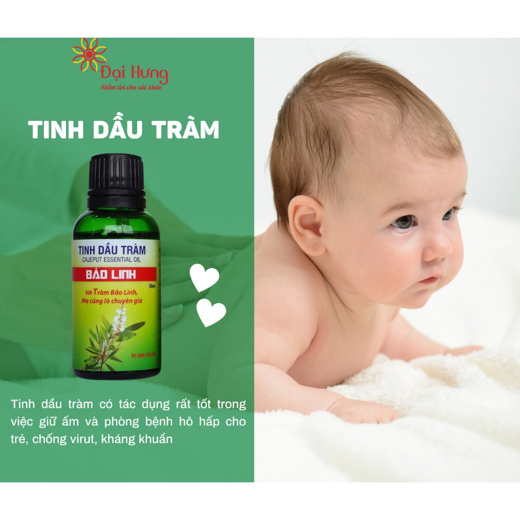 [Thanh Lý HSD 2/25] Tinh Dầu Tràm Bảo Linh Chai 10ml/ 30ml